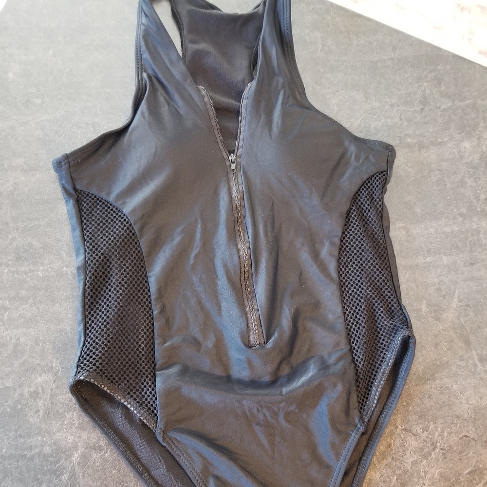 Black one piece suit